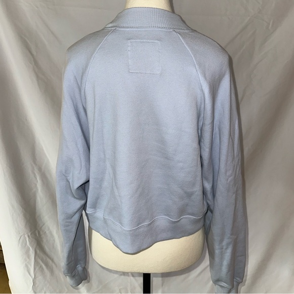 Hollister • Soft Blue Cotton Sweat Shirt Butterflies • Sz S • EUC • 90s 2000s - Picture 3 of 6